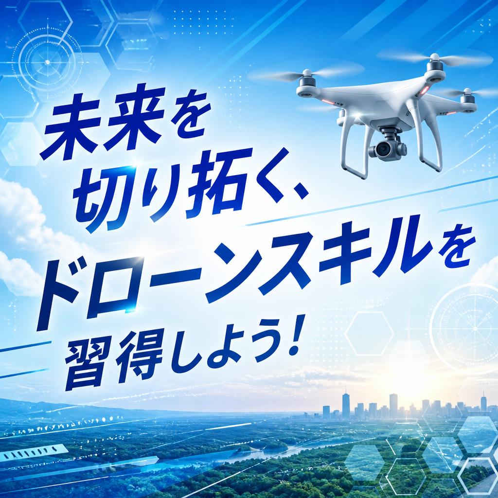 未来を切り拓く、ドローンスキルを習得しよう！