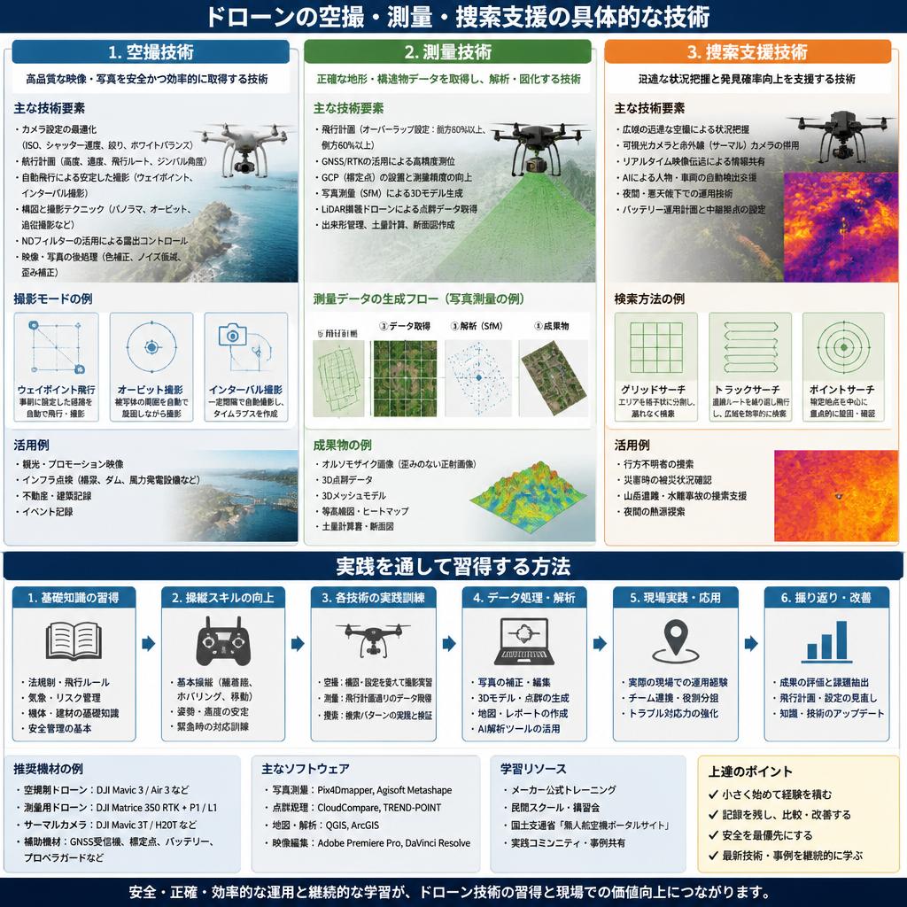 3. 空撮・測量・捜索支援の技術