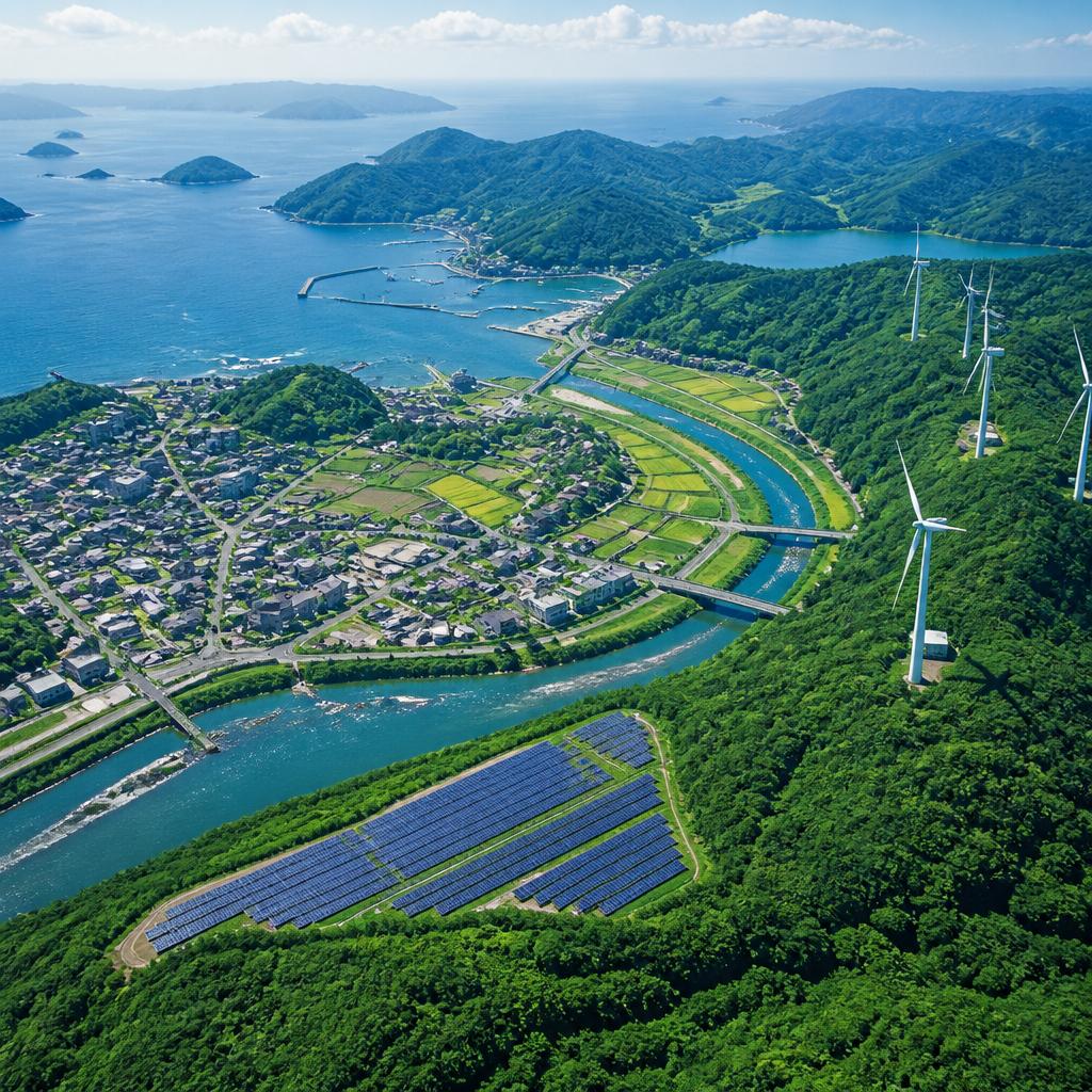 地域活性化と環境保護を空中から見る。