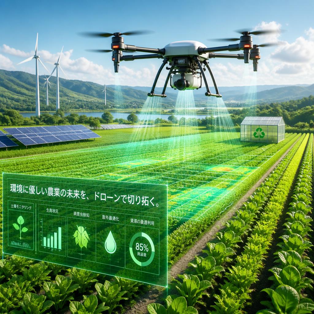環境に優しい農業の未来を、ドローンで切り拓く。