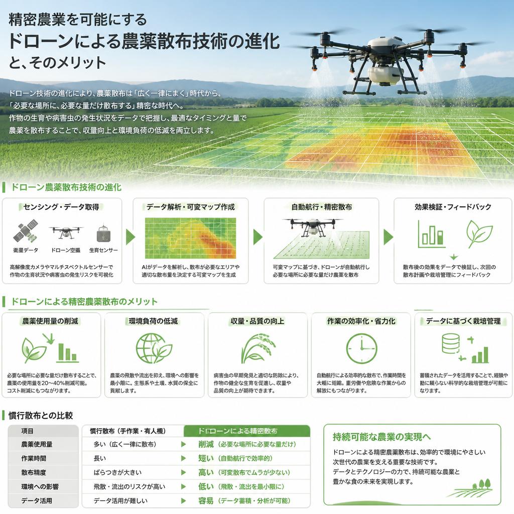 農薬散布技術の革新