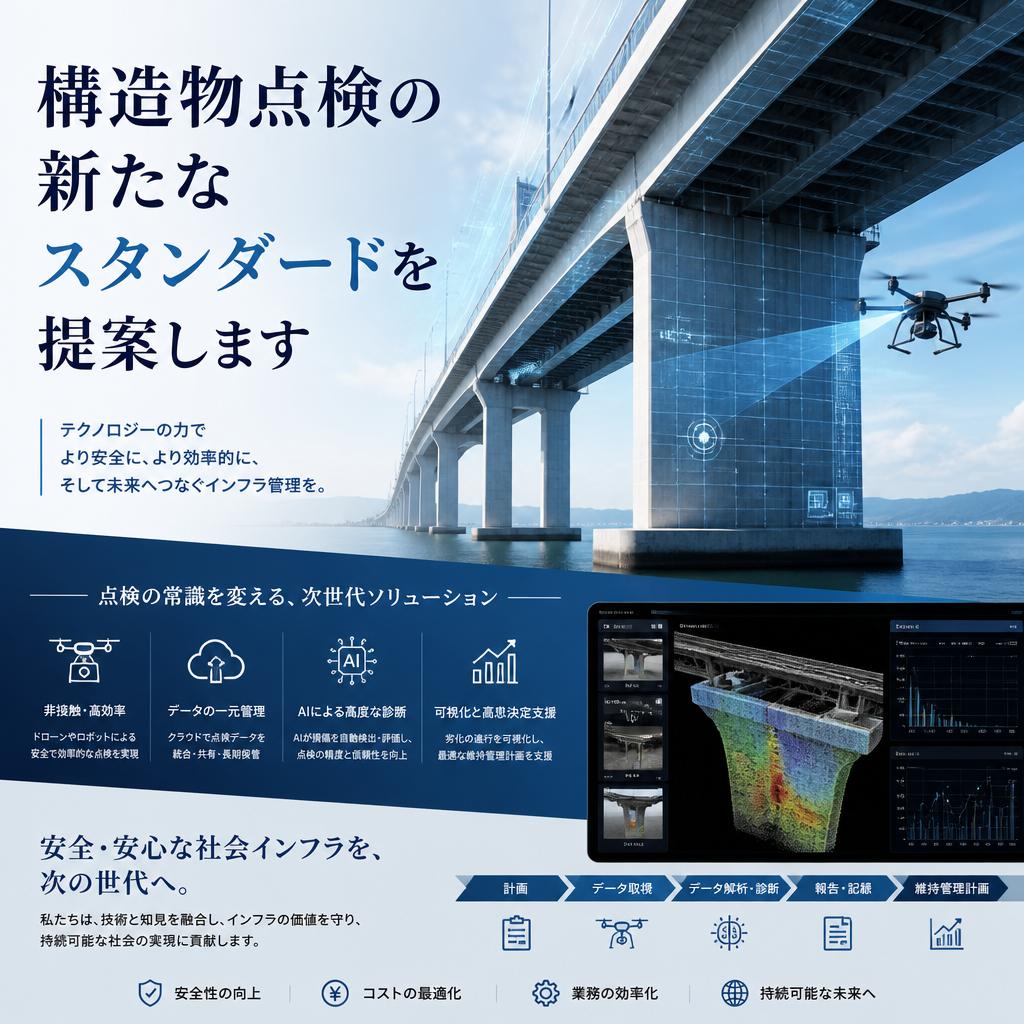 構造物点検の新たなスタンダードを提案します