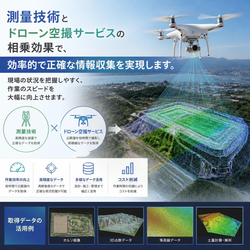 測量技術と空撮サービスの融合