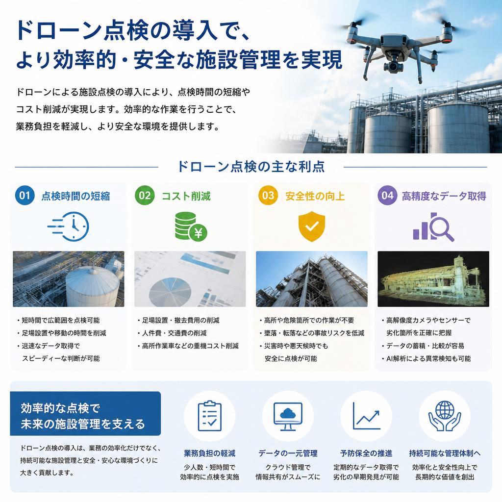 施設点検の効率化を実現するメリット