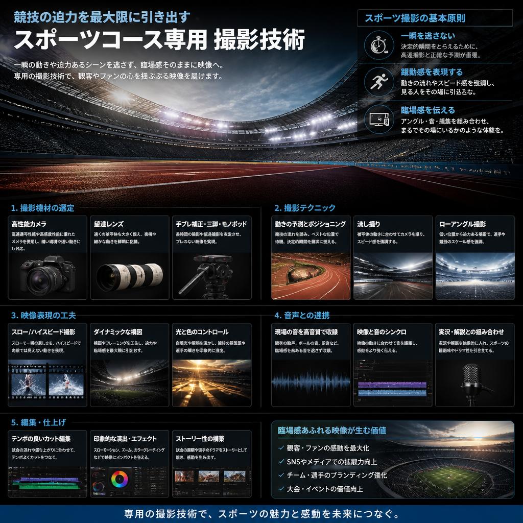 迫力満点！スポーツコースの空中撮影