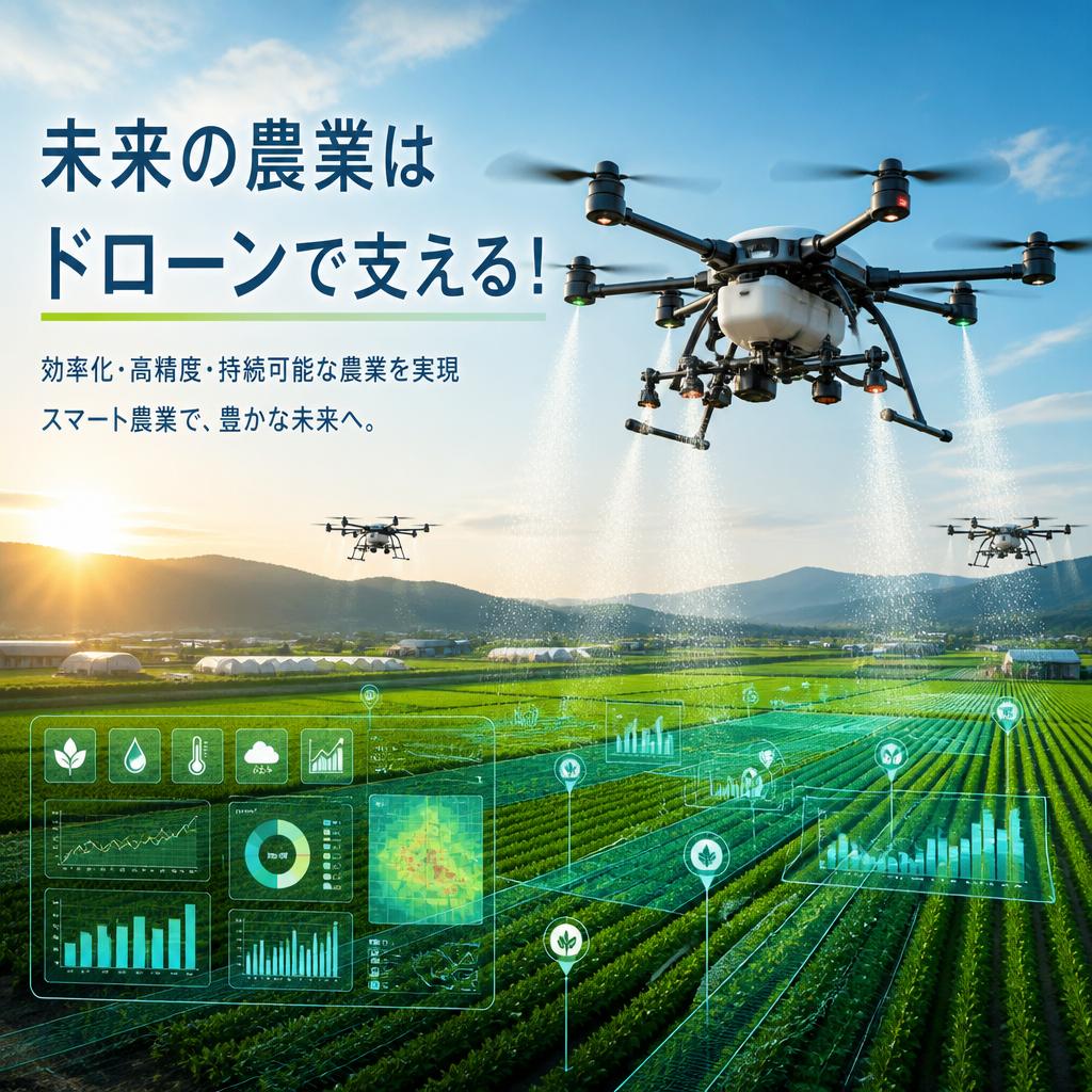 未来の農業はドローンで支える！