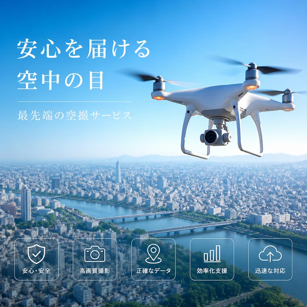 安心を届ける空中の目、最先端の空撮サービス