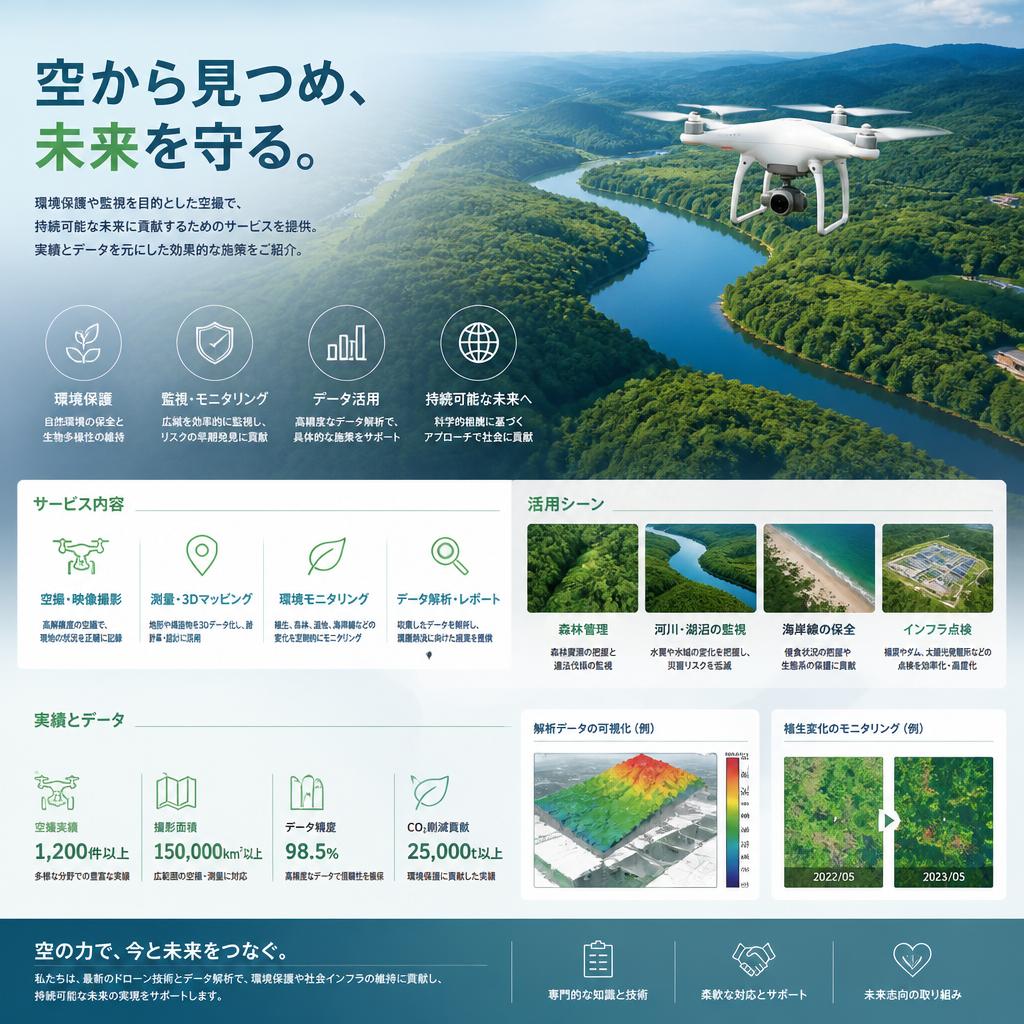 環境モニタリング—地球を守る空の目