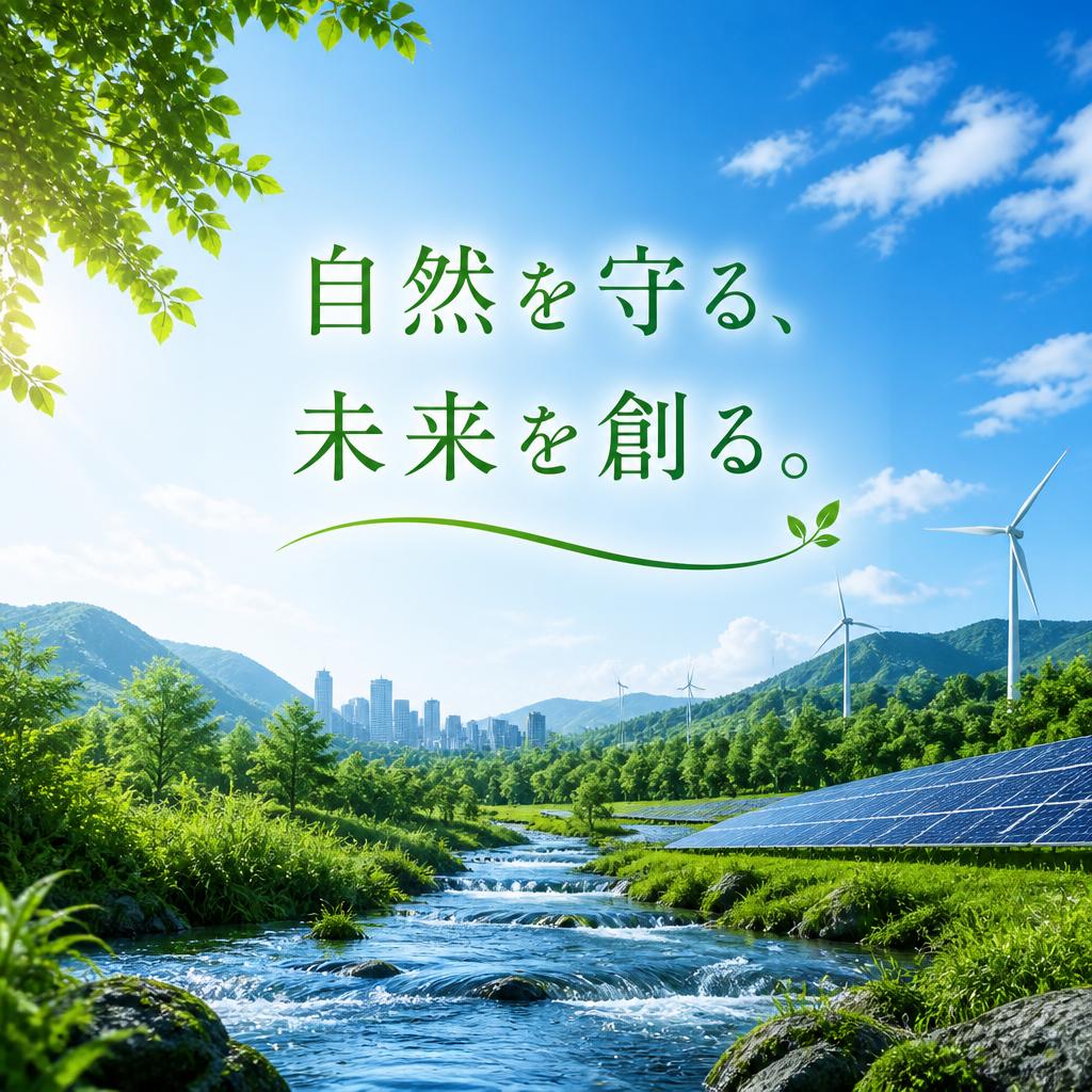 自然を守る、未来を創る。