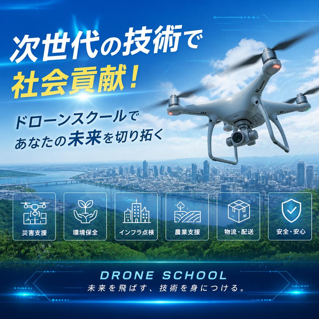 次世代の技術で社会貢献！ドローンスクールであなたの未来を切り拓く
