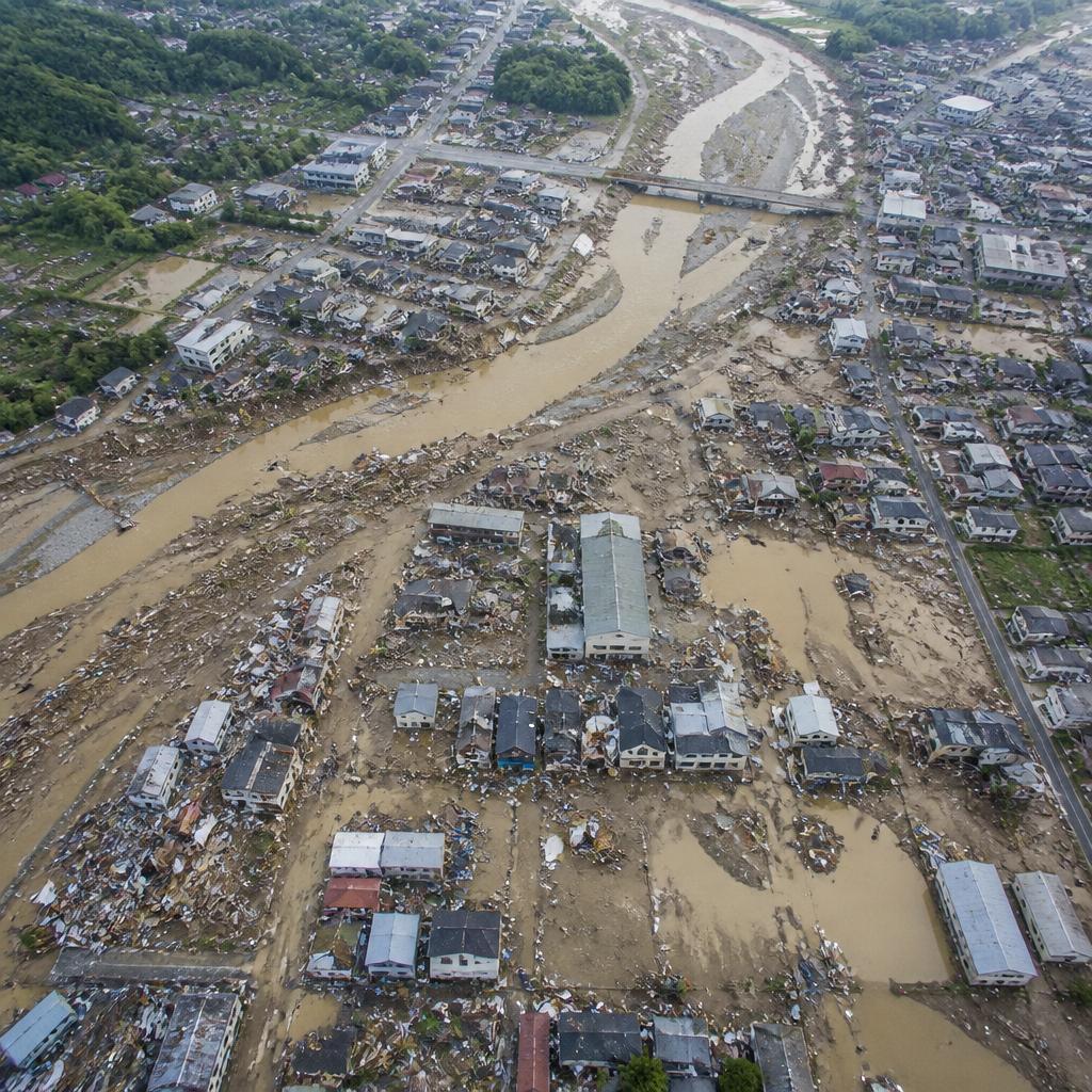 空中写真で明らかになる被災地の全貌