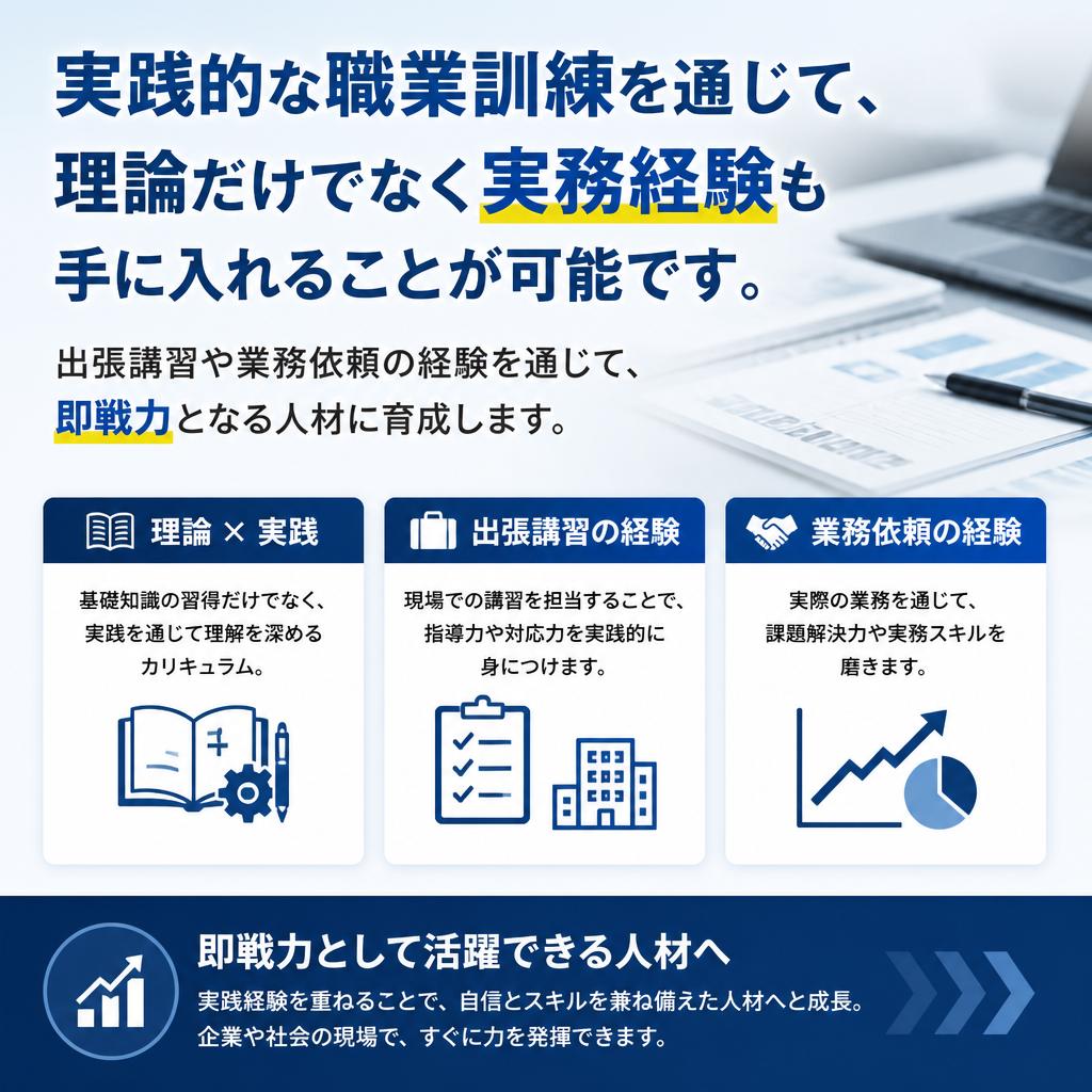 職業訓練と実務経験の融合