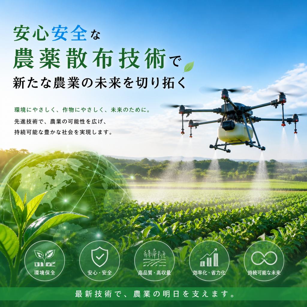 安心安全な農薬散布技術で新たな農業の未来を切り拓く