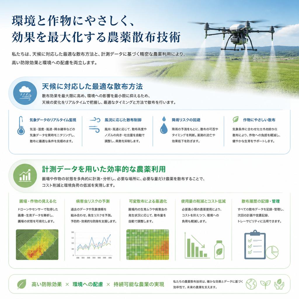 2. 安心安全な農薬散布技術